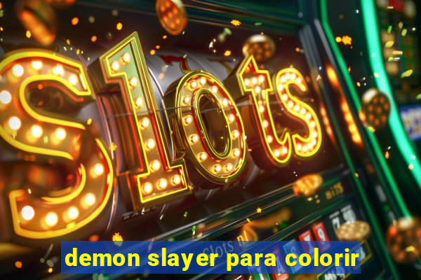 demon slayer para colorir